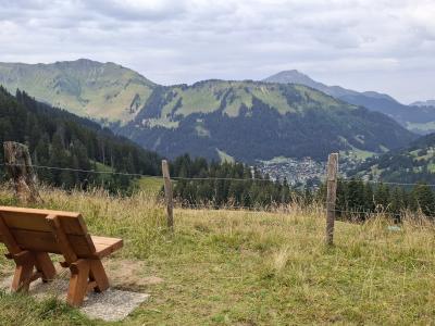 Vue sur Morgins, juste avant d'arriver à l'alpage de Savolaire
