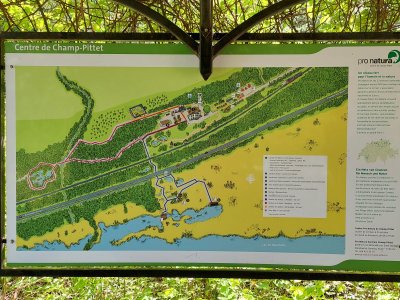 <p>Plan du centre Pro Natura de Champ-Pittet</p>